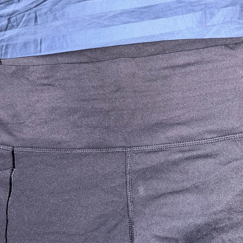 Avia Softsculpt Black Leggings Size L 12-14 High Rise with Pockets - Picture 4 of 6